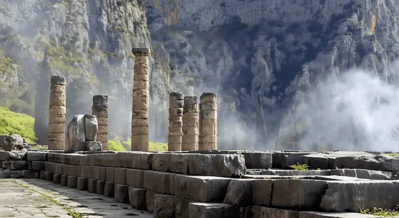 Священная дорога в Дельфах