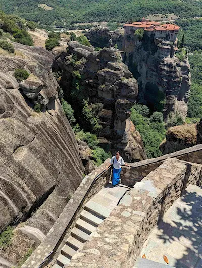 Монастырь Варлаам (пример подъёма)